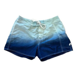 LW Sport Women's Swim Shorts Pull On Drawstrings Faded Blue Size 6